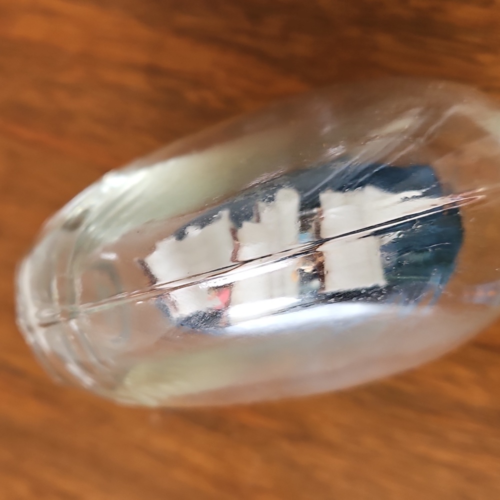 Vintage John Madison Three Mast Ship In A Bottle - Picture 11 of 12